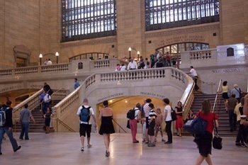 Descending staircase from Vanderbilt Ave.