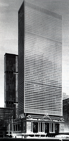 Proposed office tower uisng air rights