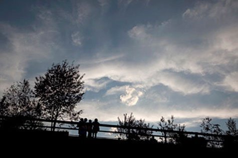 Wide sky and clouds