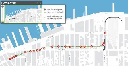 map of the High Line